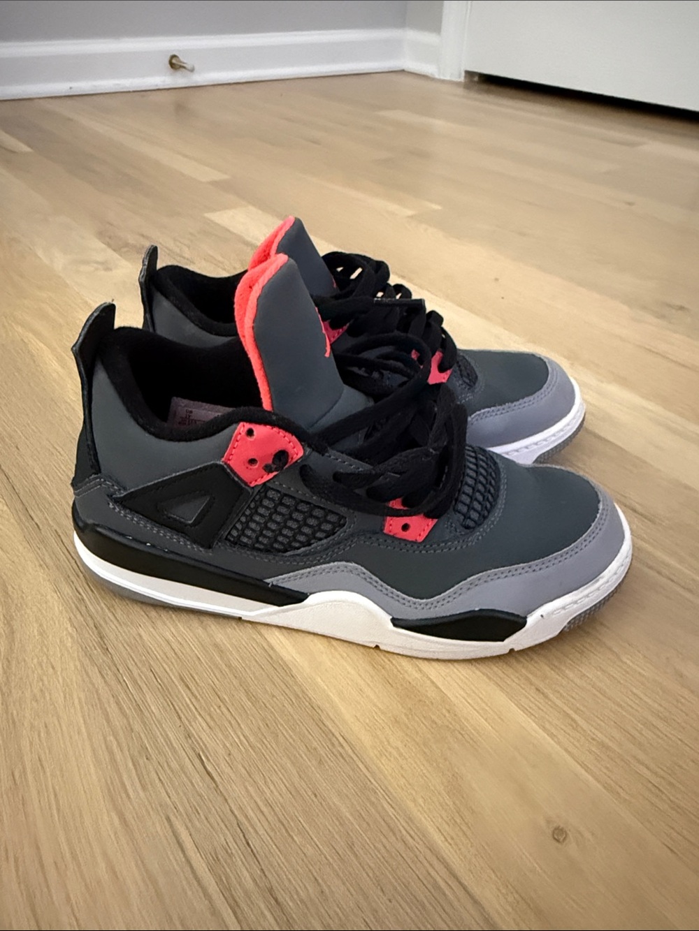 Jordan Kids Sneakers in Gray and Coral